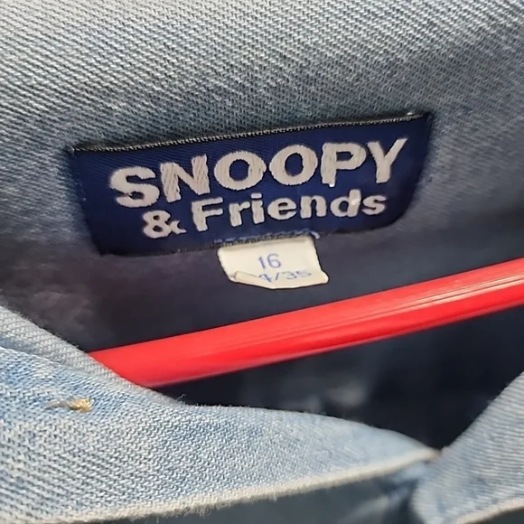 Upcycled Snoopy & Friends Santana Denim Shirt | Vintage 90s Vibes | Size 16 - Picture 6 of 6
